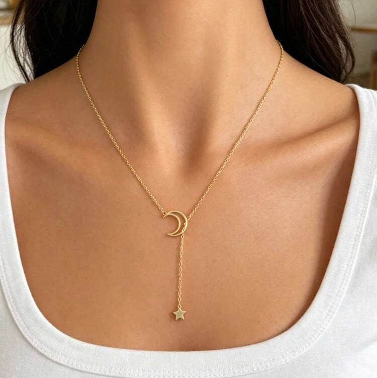 Korean Star Moon Pendant