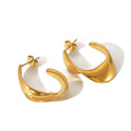 Sculpted Hoop Earrings