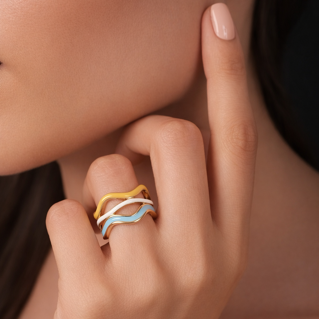Tidal Trio Ring
