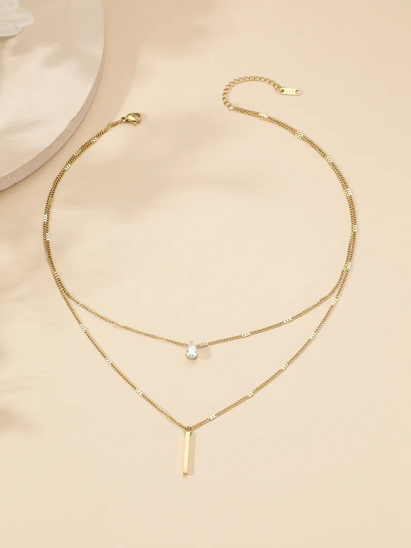 Layered Letter Necklace