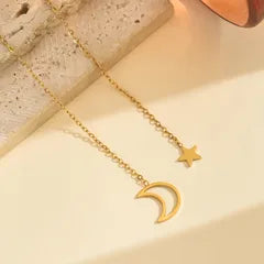 Korean Star Moon Pendant