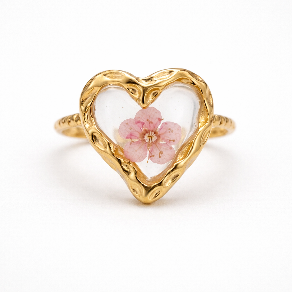 Eternal Petal Heart Ring
