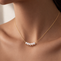 Aurora Pearl Arc Necklance