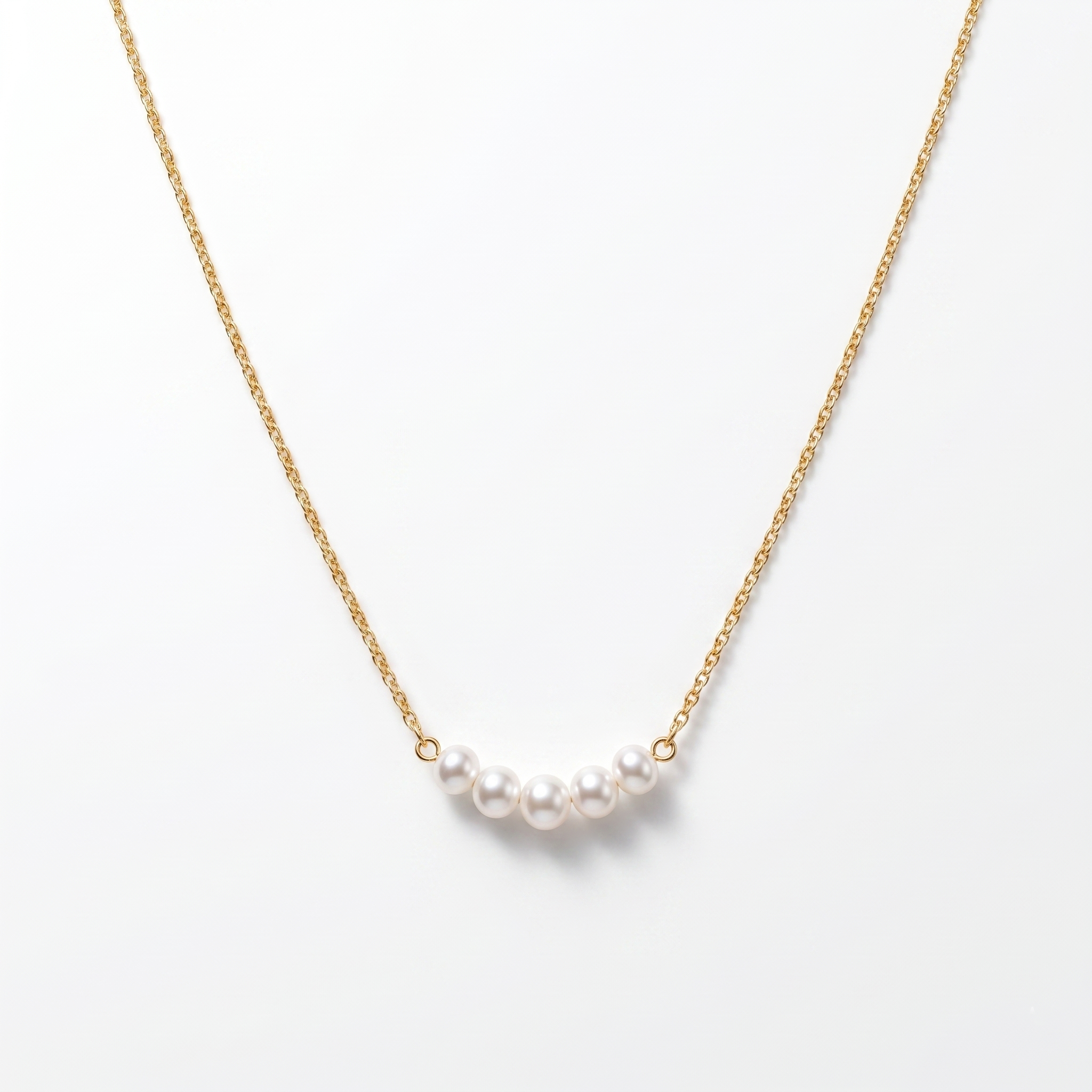 Aurora Pearl Arc Necklance