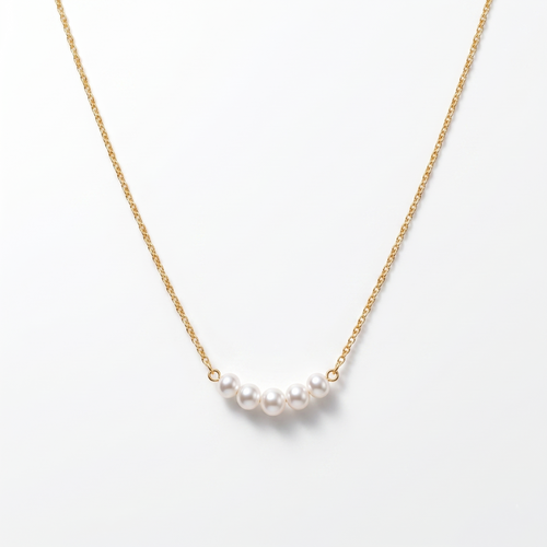 Aurora Pearl Arc Necklance