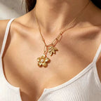 Floral & Leaf Charm