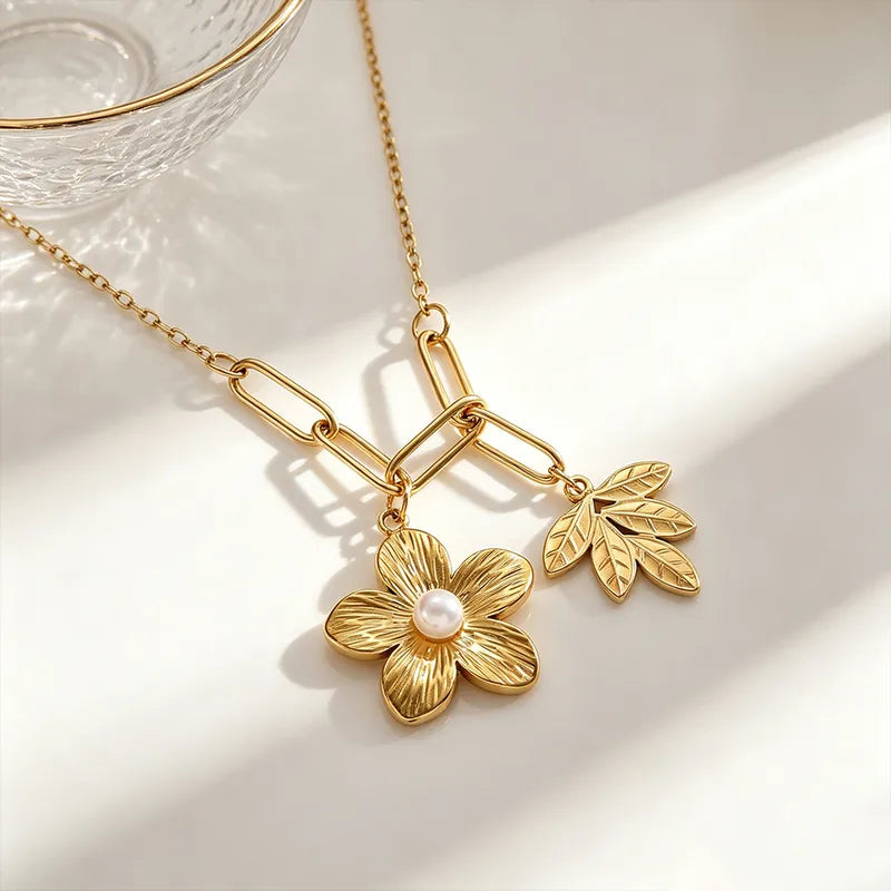 Floral & Leaf Charm