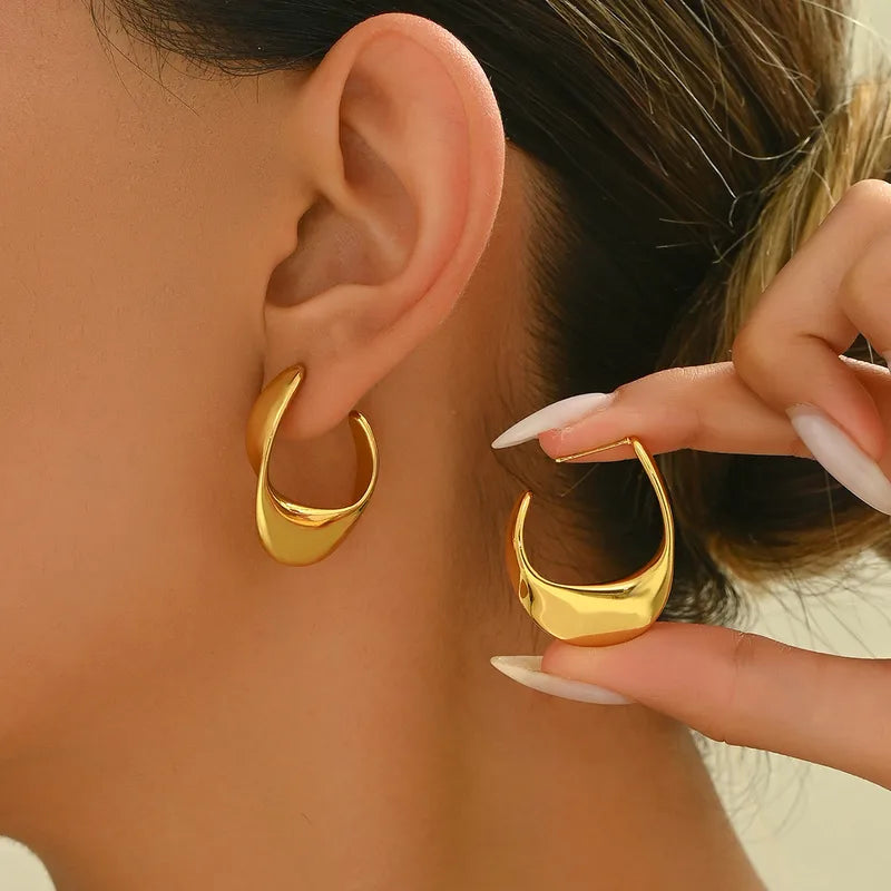 Sculpted Hoop Earrings