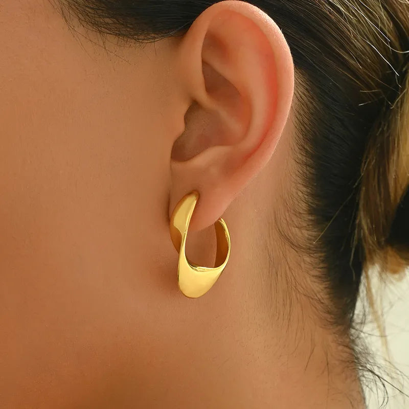 Sculpted Hoop Earrings