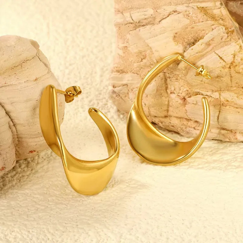 Sculpted Hoop Earrings