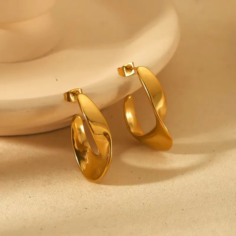 Sculpted Hoop Earrings