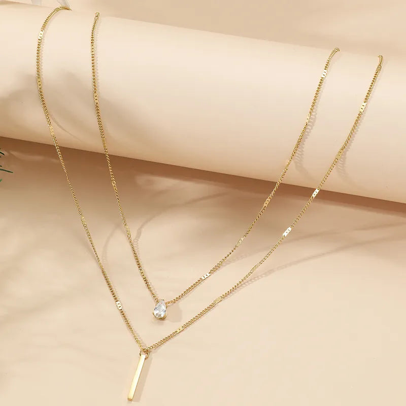 Layered Letter Necklace