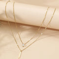 Layered Letter Necklace