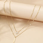 Layered Letter Necklace