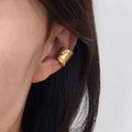 Minimalist Geometric Hoop Gold