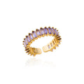 Royal Curve Ring Purple