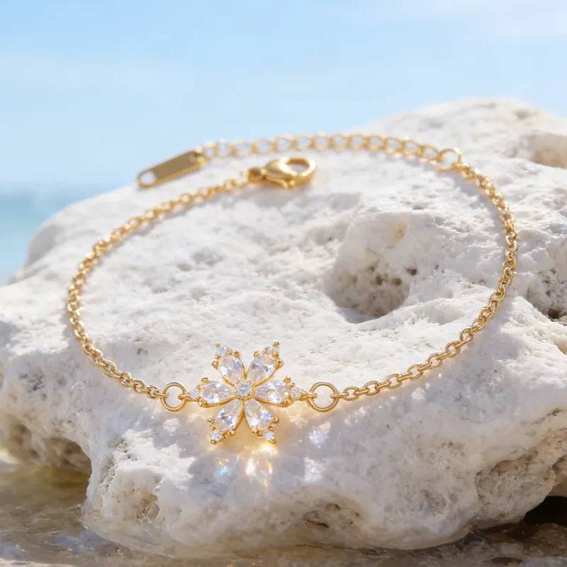 Jasmin Flower Bracelet White
