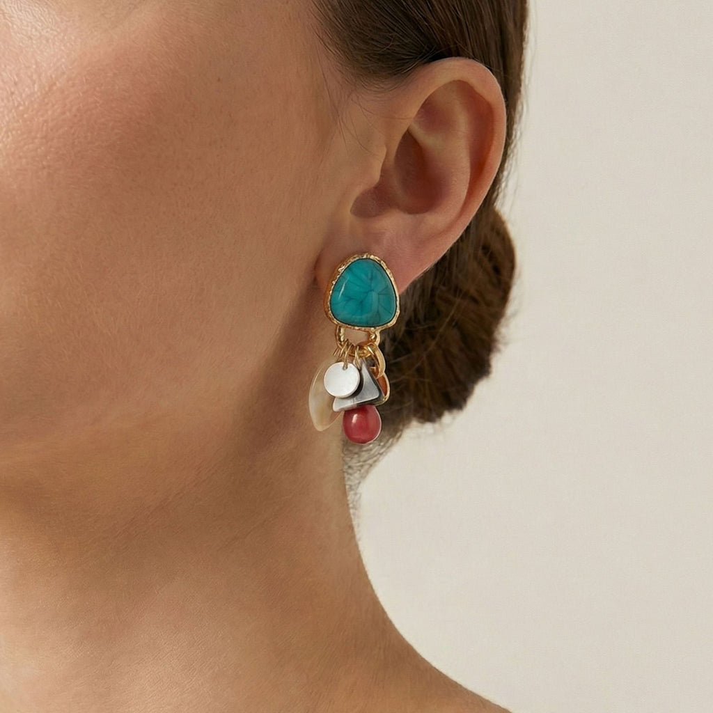 Boho Charm Colourful Drop