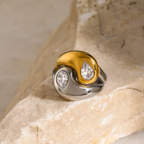 Dual Colour Statement Ring