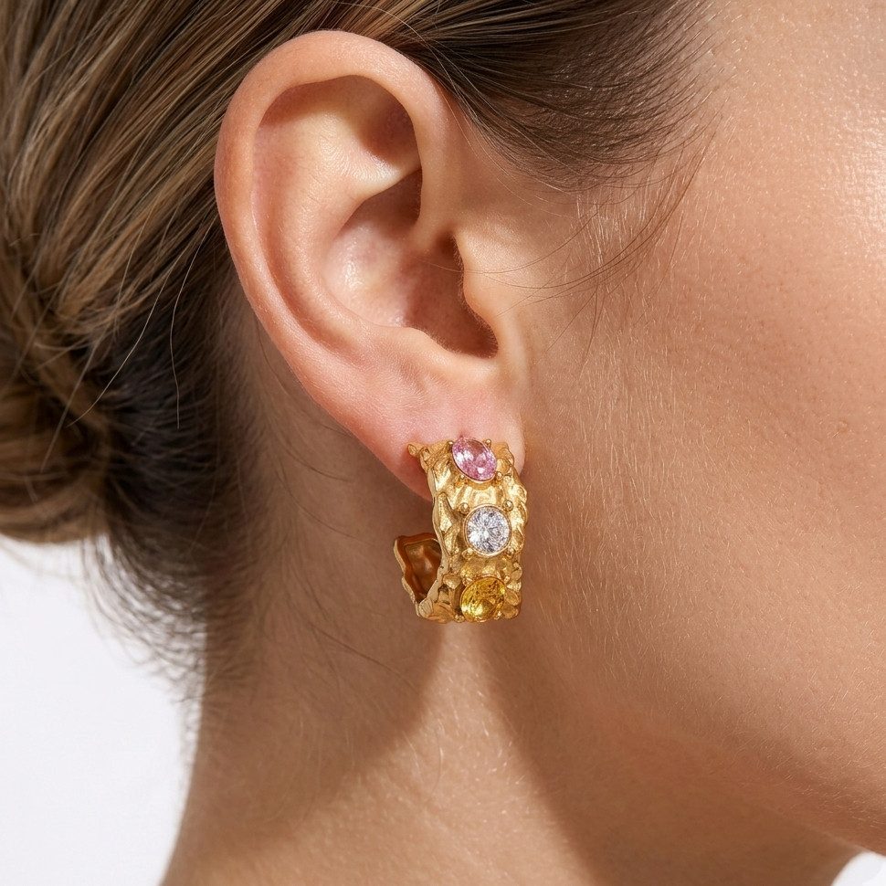 Artifact Hoops Earring
